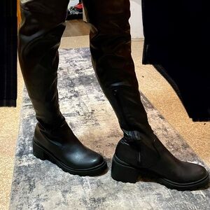 Elegant Black Over the Knee Boots